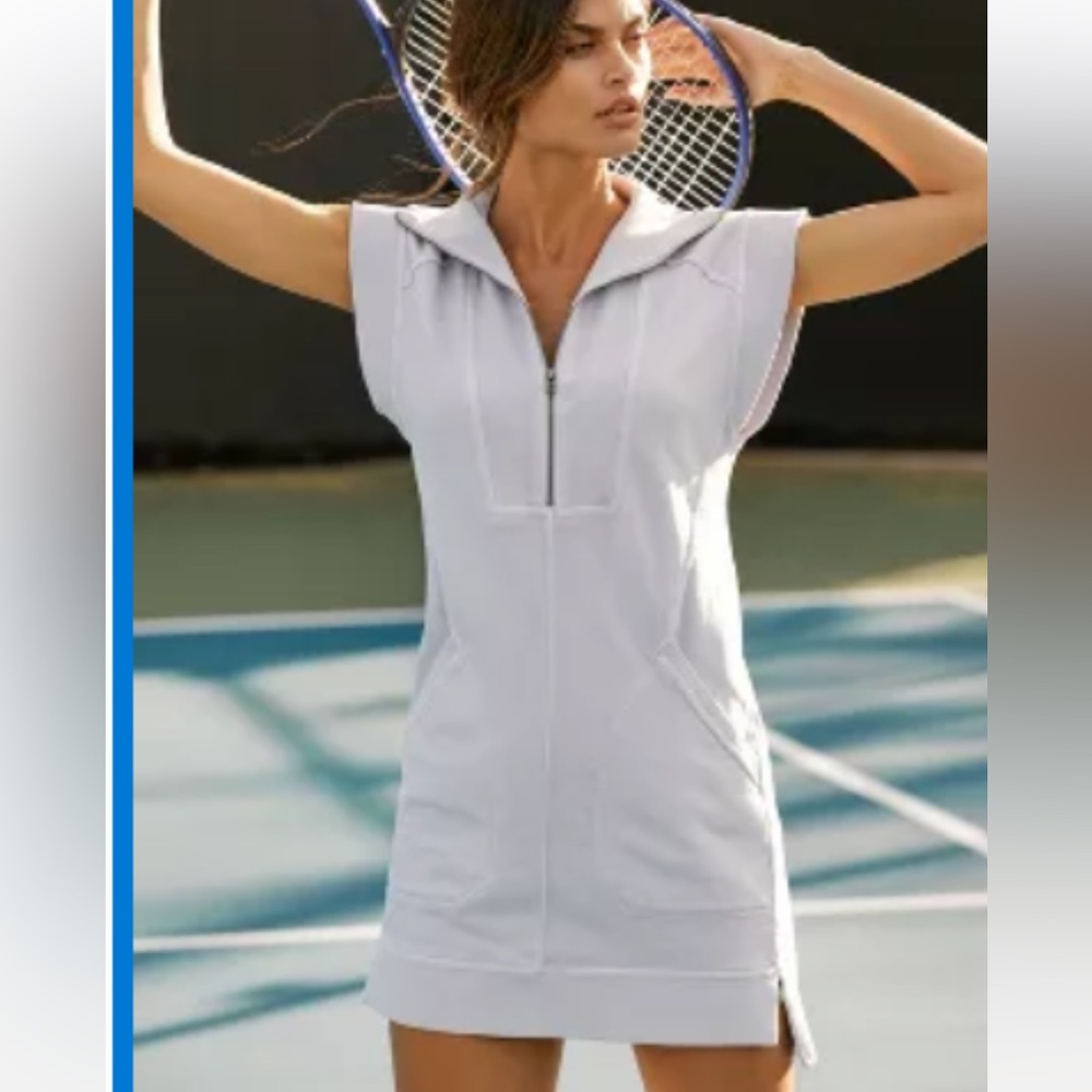 DAILY PRACTICE BY ANTHROPOLOGIE MERU ZIP-FRONT MINI DRESS